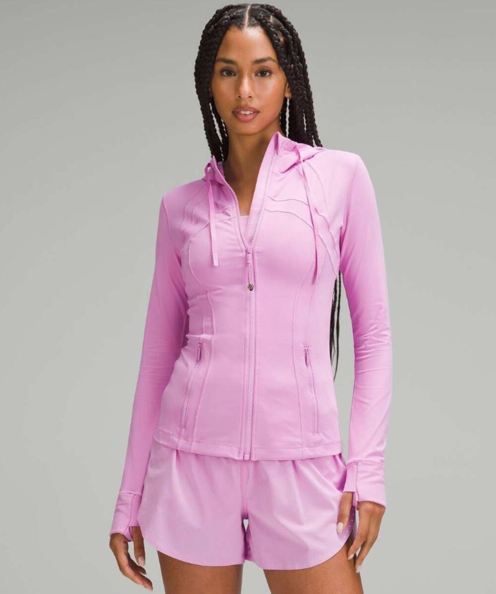 Lululemon dahlia mauve hooded define jacket - size 2